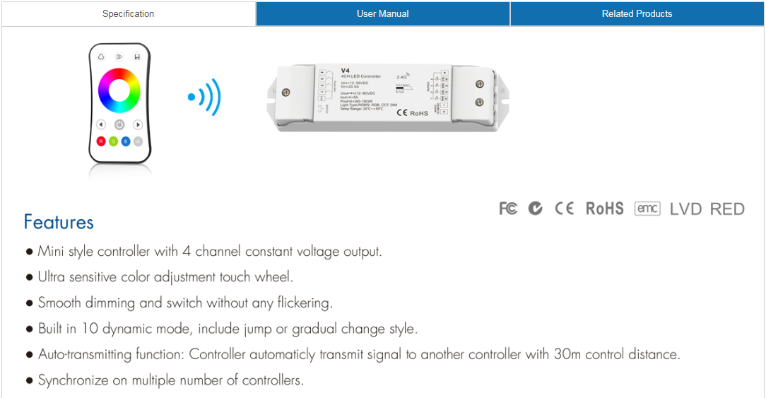 5A_4CH_RGBW_LED_Controller_Kit_V4_R8_1_1