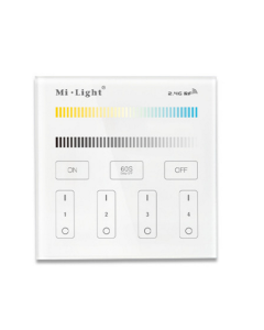 MiBoxer Mi.Light B2 Touch Panel Remote Led Controller 4-Zone CCT Adjustable Control